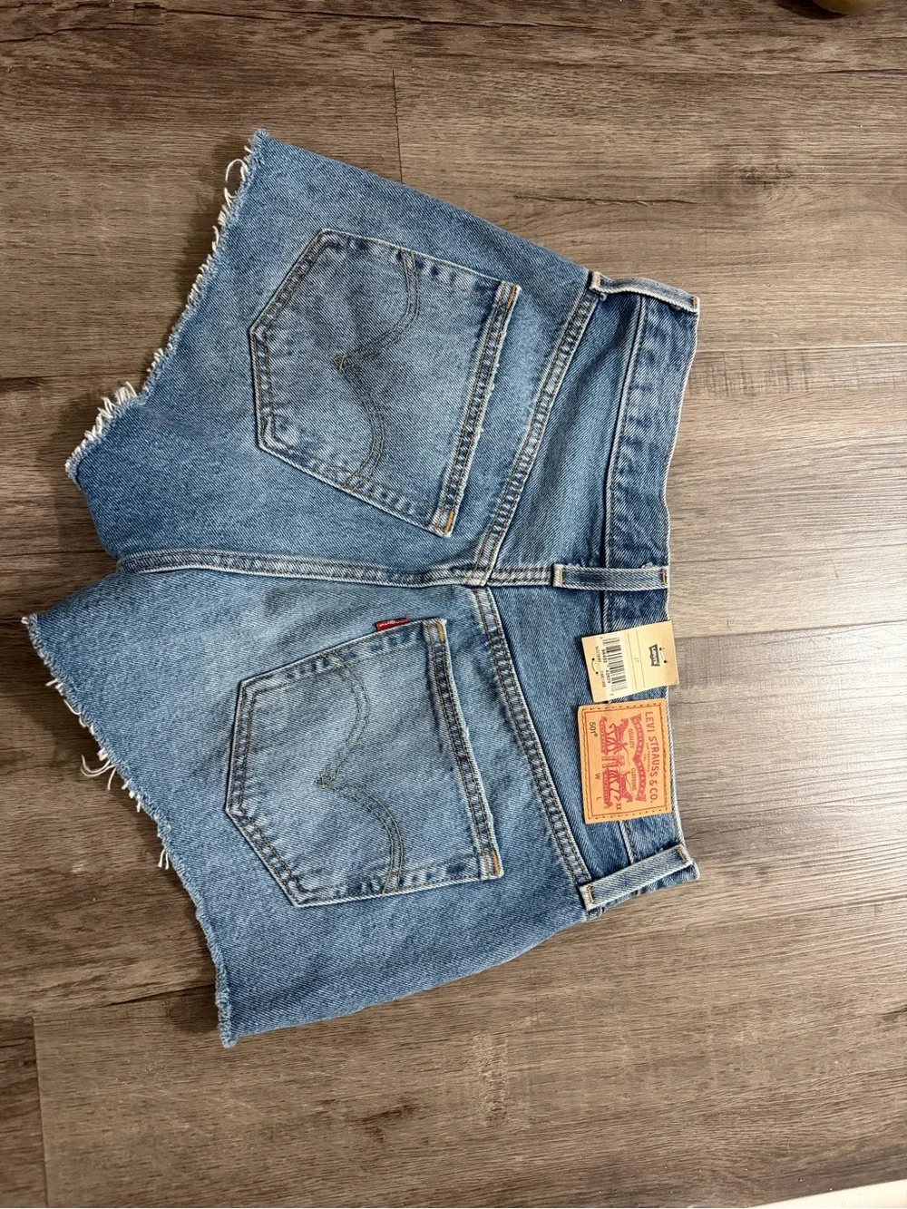 Levi's Light Blue Denim Cutoff Shorts